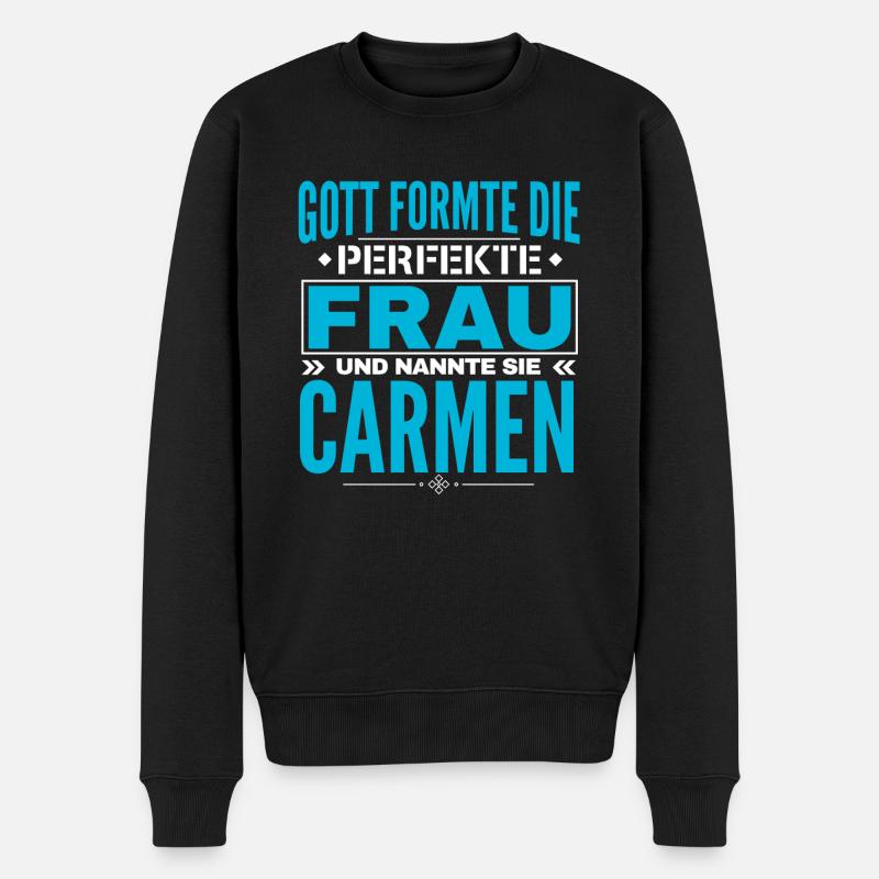 Carmen Nom Design - Pull Premium bio Homme - noir