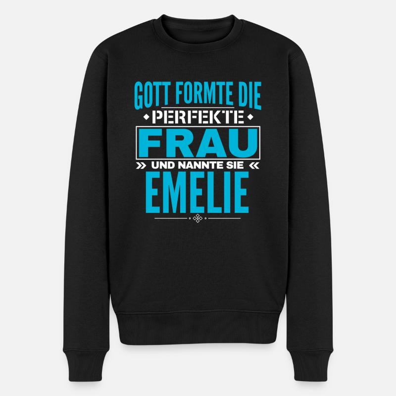 Emelie Name Design - Pull Premium bio Homme - noir