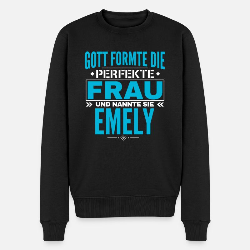 Emely Name Design - Pull Premium bio Homme - noir