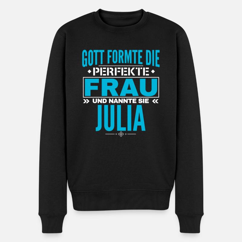 Conception du nom de Julia - Pull Premium bio Homme - noir