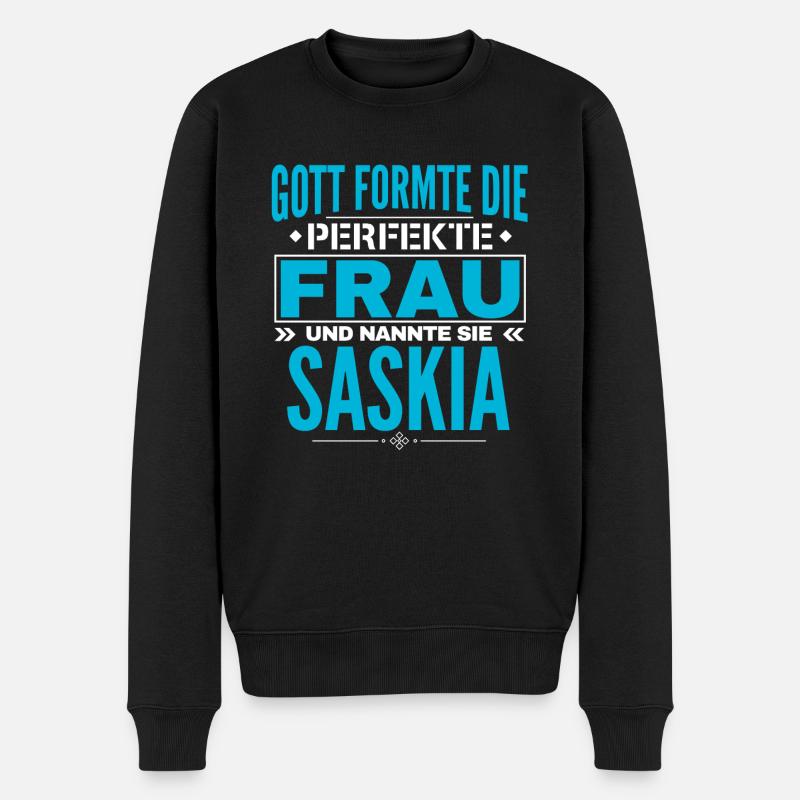 Conception de nom Saskia - Pull Premium bio Homme - noir