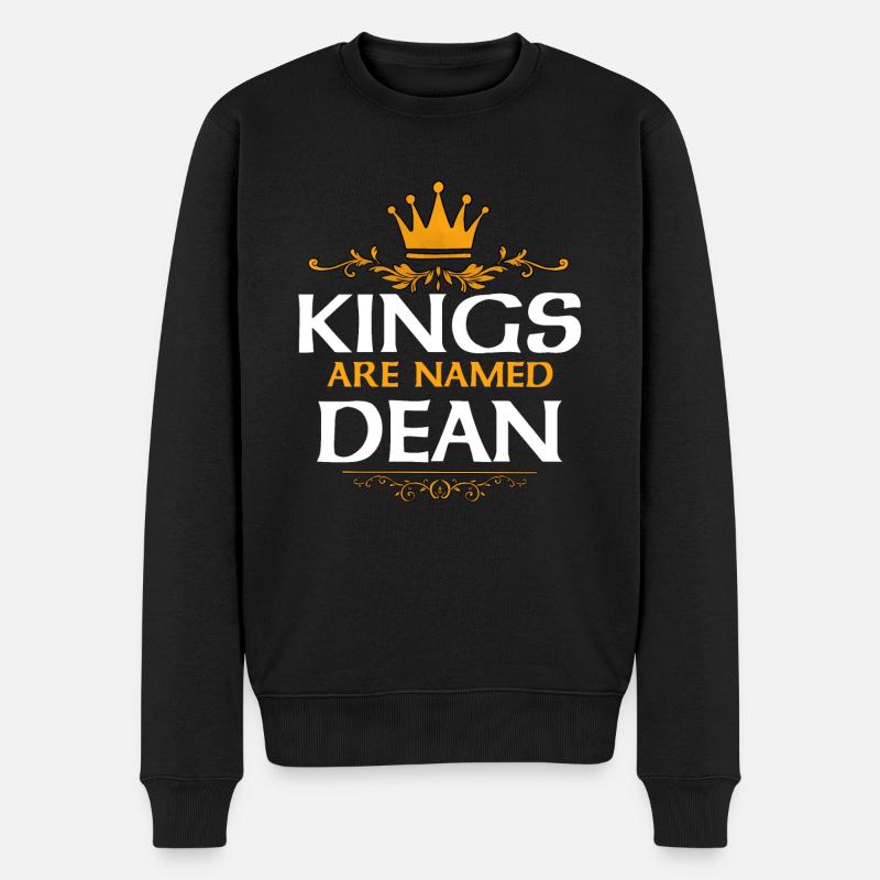Dean - Männer Premium Bio Pullover - Schwarz