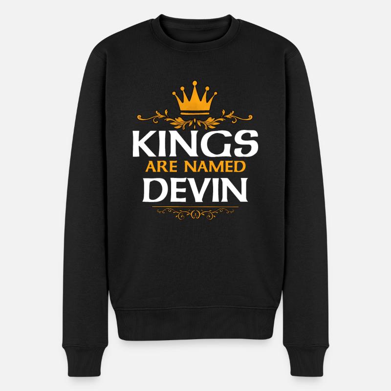 Devin - Pull Premium bio Homme - noir