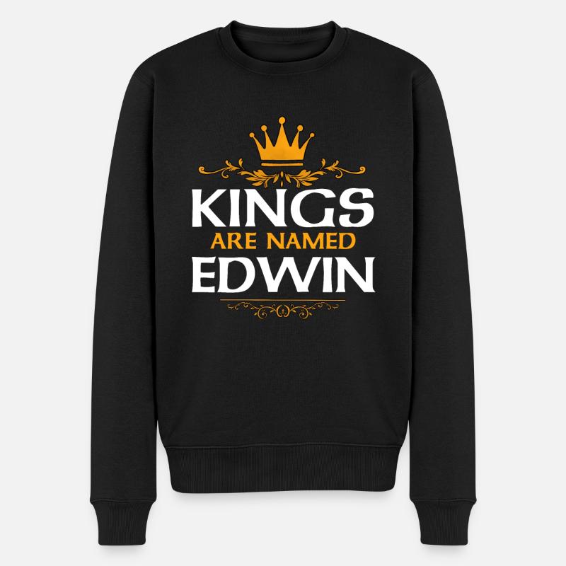 Edwin - Pull Premium bio Homme - noir