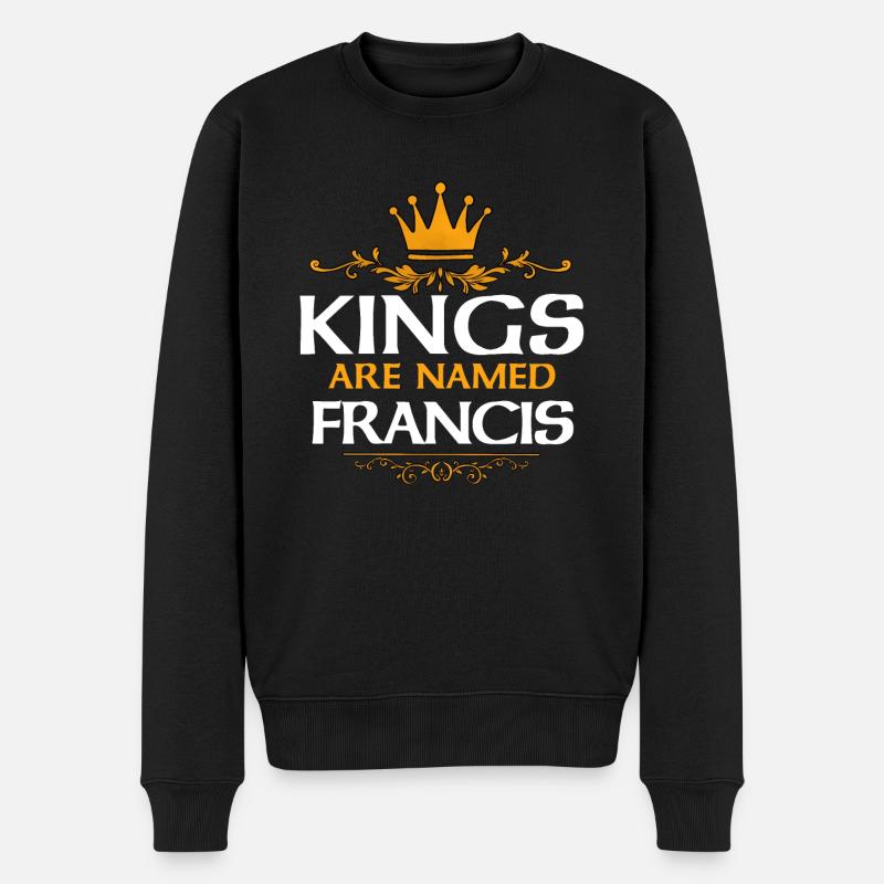 Francis - Männer Premium Bio Pullover - Schwarz