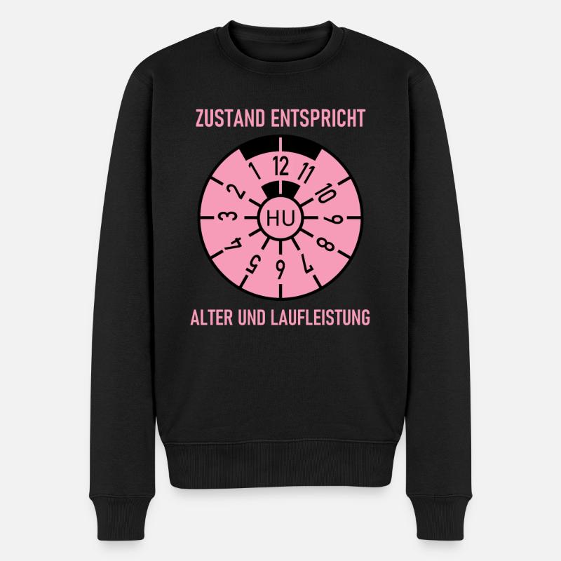 HU - Zustand entspricht Alter und Laufleistung - Männer Premium Bio Pullover - Schwarz