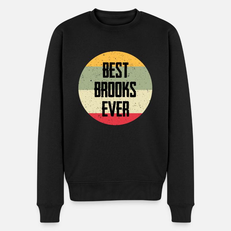 Best Brooks Ever - Männer Premium Bio Pullover - Schwarz