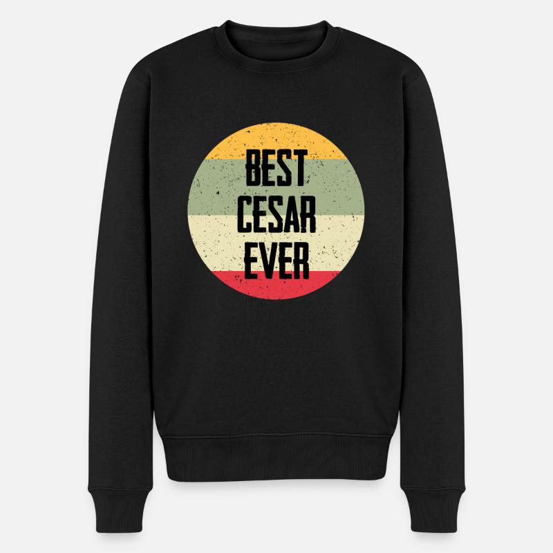 Best Cesar Ever - Männer Premium Bio Pullover - Schwarz