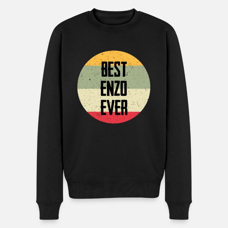 Le meilleur Enzo de tous les temps - Pull Premium bio Homme - noir
