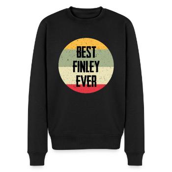 Le meilleur Finley de tous les temps - Pull Premium bio Homme - noir - Devant - Nico (187cm)
