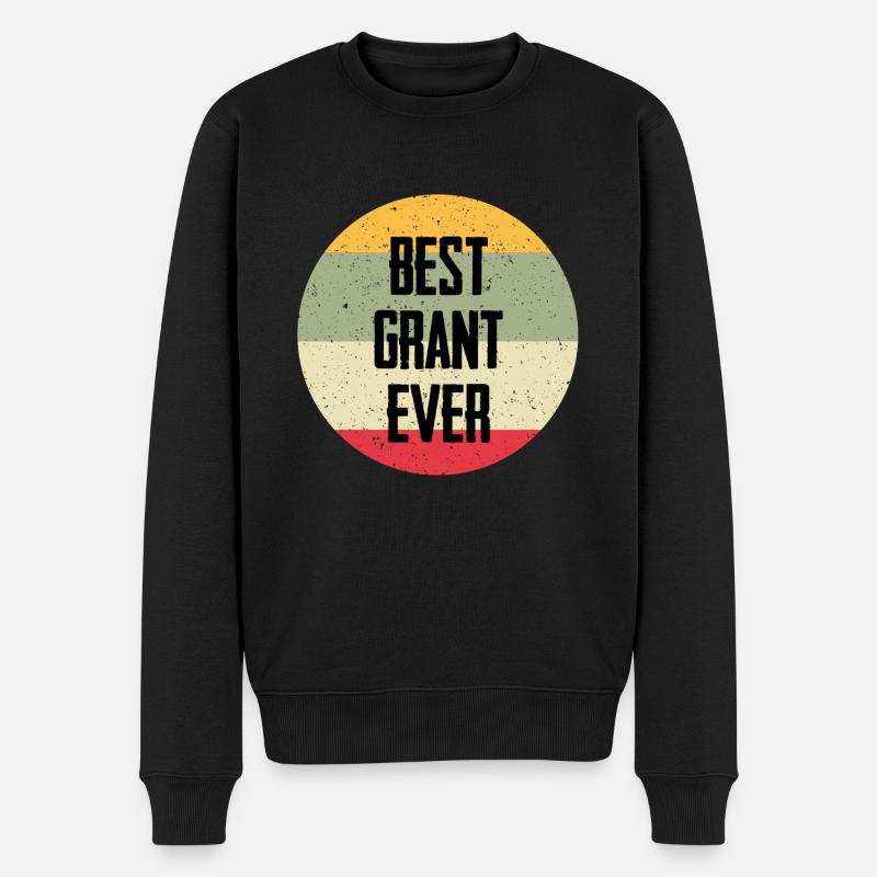 Best Grant Ever - Männer Premium Bio Pullover - Schwarz