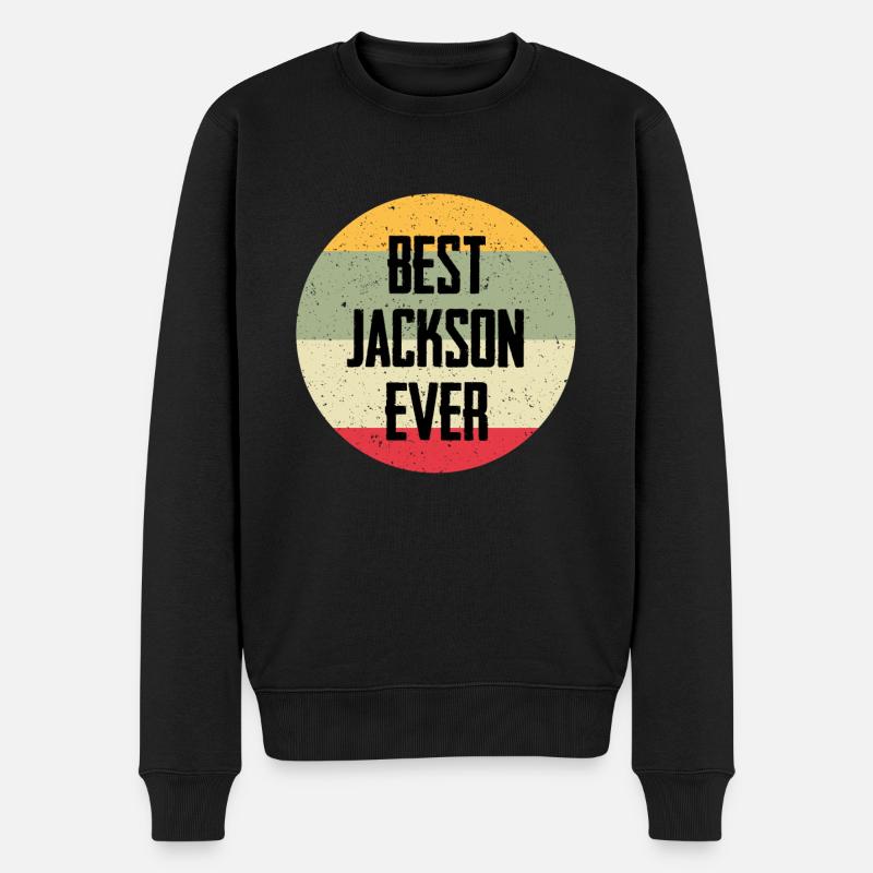 Best Jackson Ever - Männer Premium Bio Pullover - Schwarz