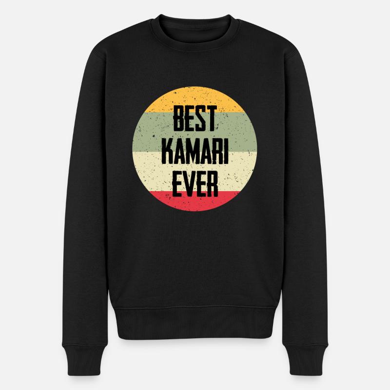 Best Kamari Ever - Männer Premium Bio Pullover - Schwarz
