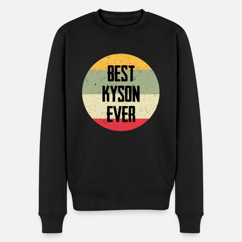 Best Kyson Ever - Männer Premium Bio Pullover - Schwarz