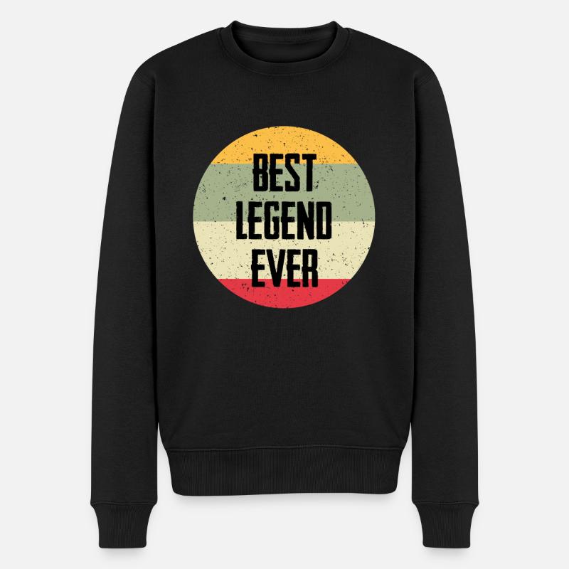 Best Legend Ever - Männer Premium Bio Pullover - Schwarz
