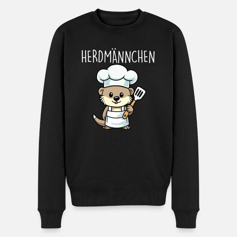 Herdmännchen Kochen - Pull Premium bio Homme - noir
