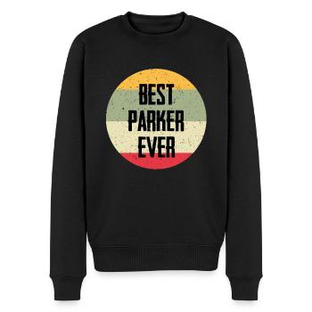 Best Parker Ever - Männer Premium Bio Pullover - Schwarz - Vorne - Nico (187cm)