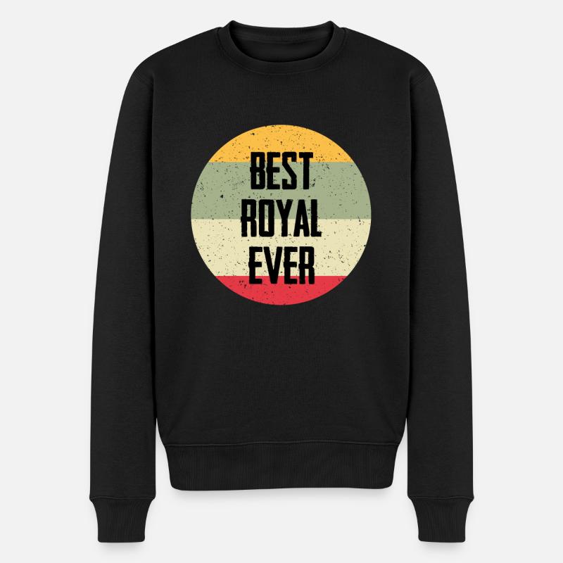 Best Royal Ever - Männer Premium Bio Pullover - Schwarz