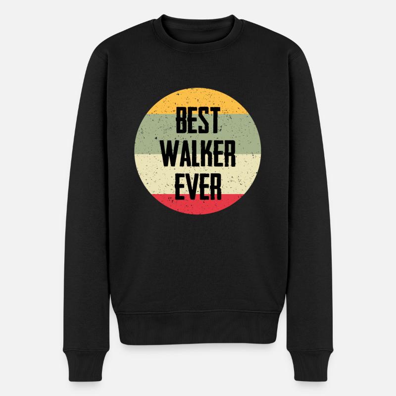 Best Walker Ever - Männer Premium Bio Pullover - Schwarz
