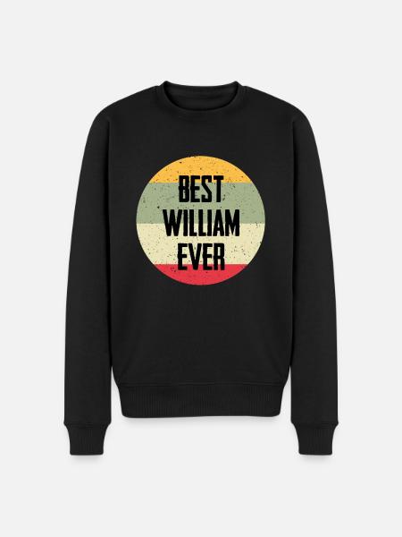 Best William Ever - Men's Premium Organic Jumper - black