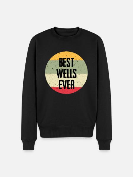 Best Wells Ever - Men's Premium Organic Jumper - black