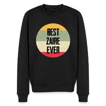 Best Zaire Ever - Männer Premium Bio Pullover - Schwarz - Vorne - Nico (187cm)