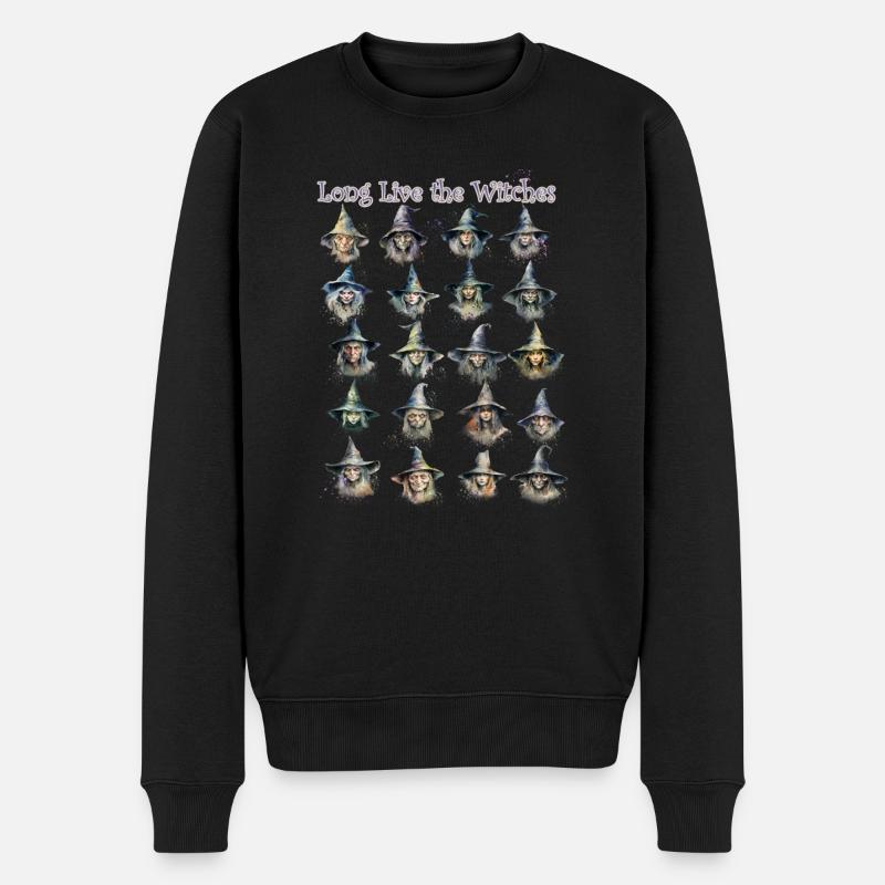Lang leben die Hexen - Männer Premium Bio Pullover - Schwarz
