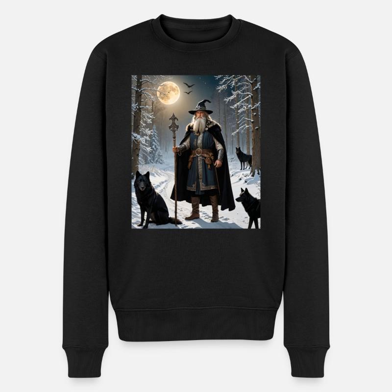 Sorcier - Pull Premium bio Homme - noir