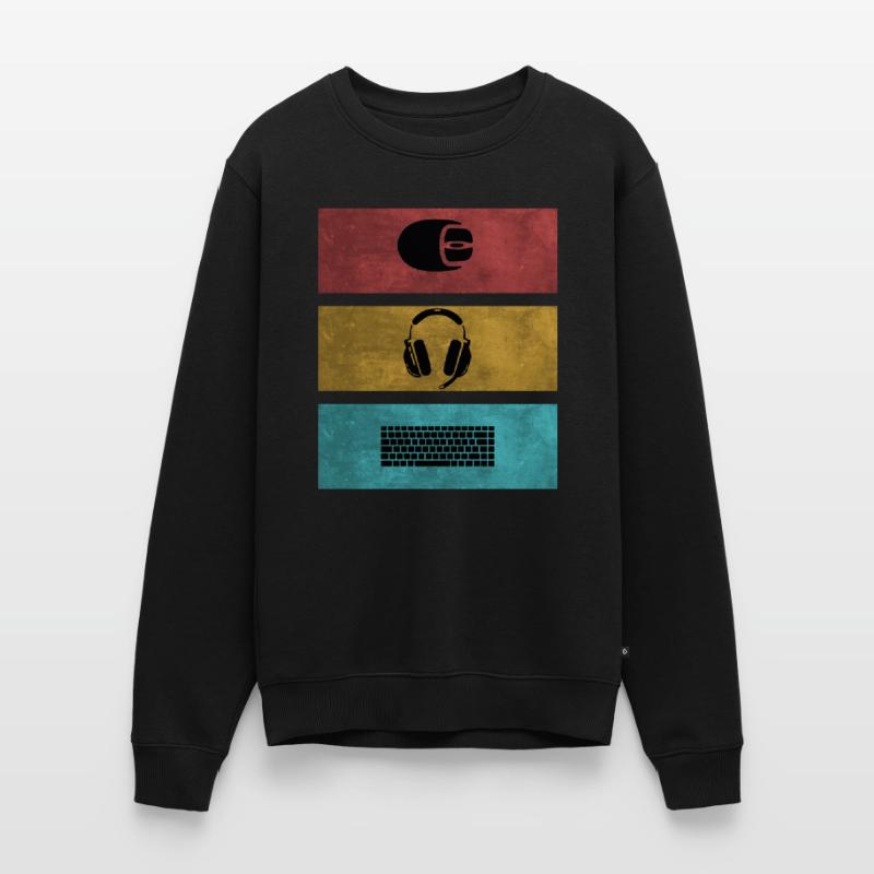 Basic Gamer Setup Programer Headset Souris Clavier Pull Premium bio Homme