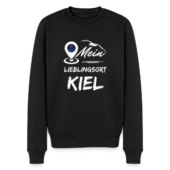 Kiel mon endroit préféré-la ville hanséatique de Kiel-Seagull, ancre - Pull Premium bio Homme - noir - Devant - Nico (187cm)