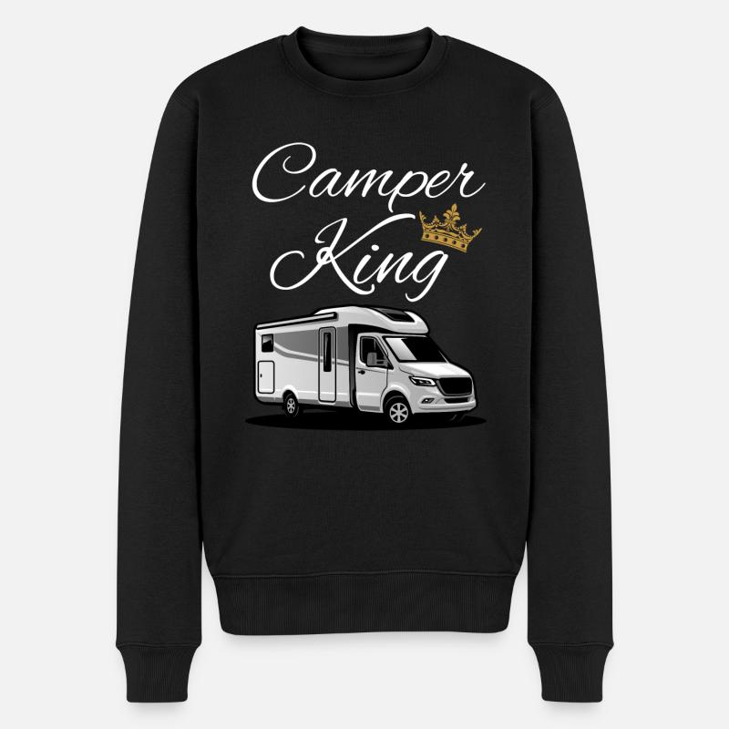 Roi du camping-car-Roi du camping-car - Pull Premium bio Homme - noir
