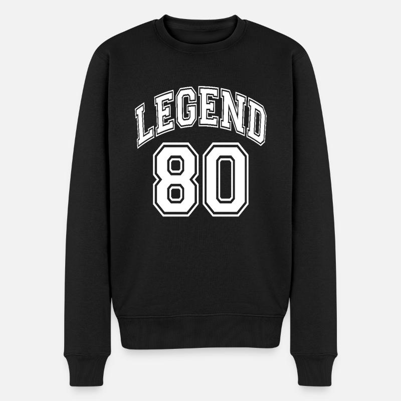 Légende 80 - Pull Premium bio Homme - noir