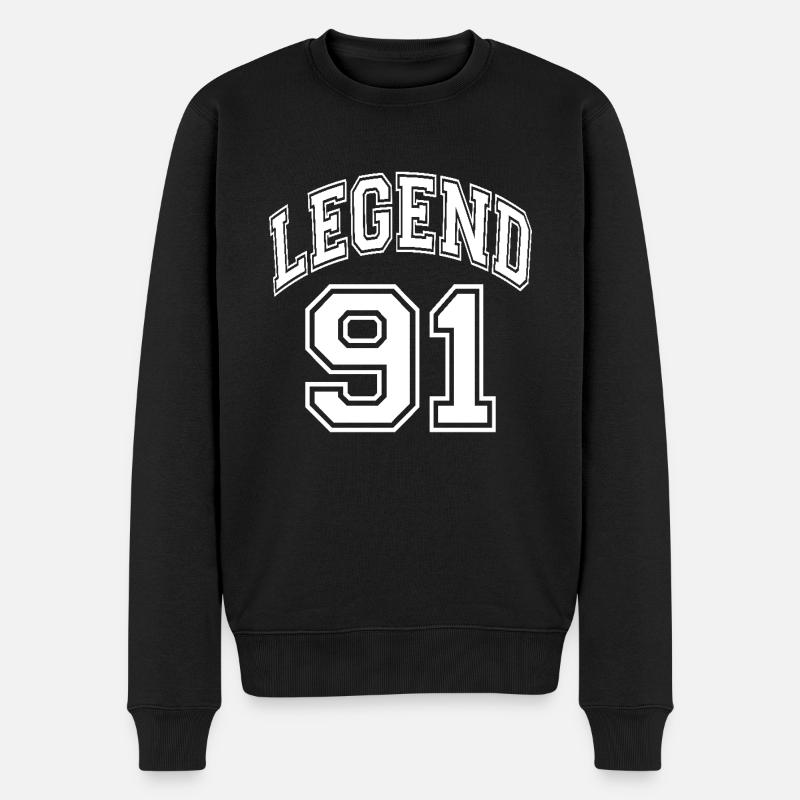 Légende 91 - Pull Premium bio Homme - noir