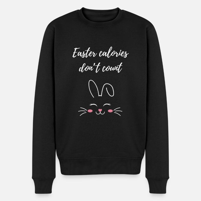 Lapin Pâques Dicton Cadeau - Pull Premium bio Homme - noir