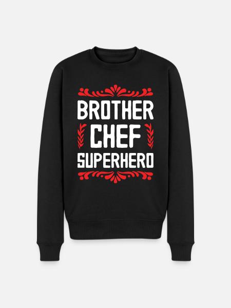 Brother Superhero - Men's Premium Organic Jumper - black