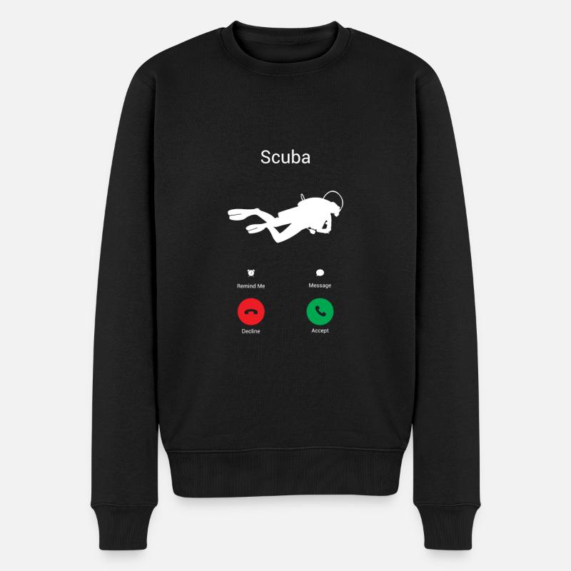Appels de plongée ! - Pull Premium bio Homme - noir