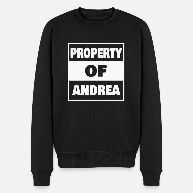 Propriété de Andrea - Pull Premium bio Homme - noir