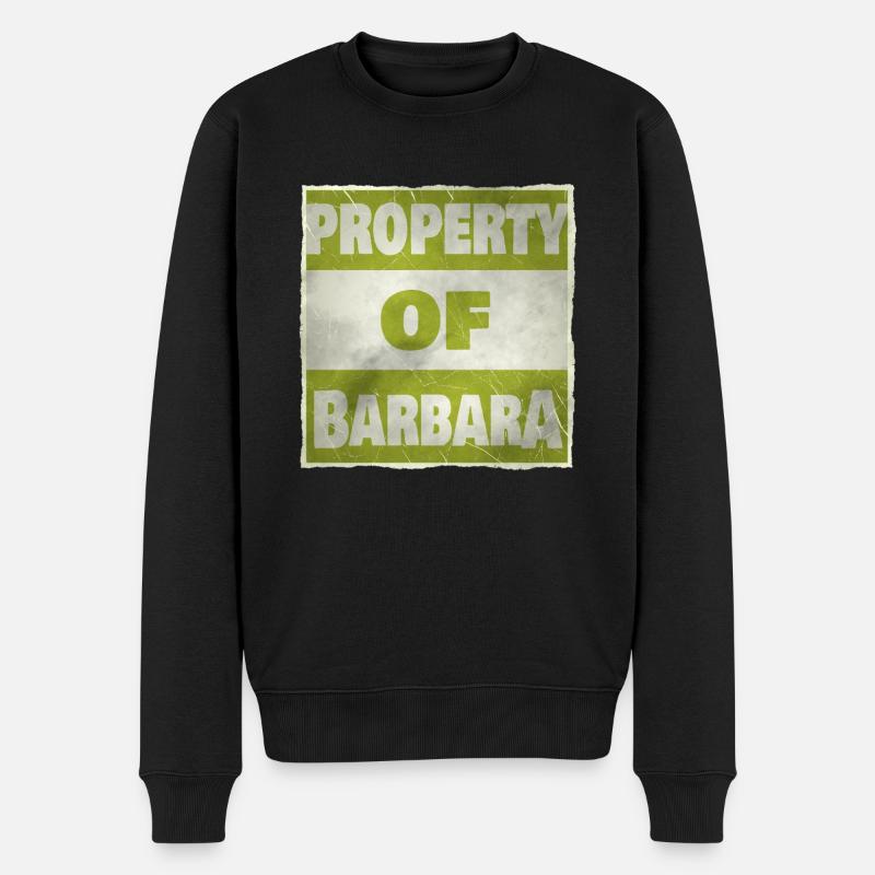 Barbara - Männer Premium Bio Pullover - Schwarz