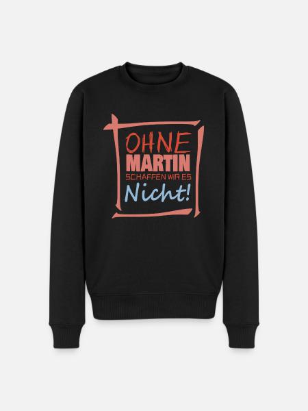 Vorname Martin - Männer Premium Bio Pullover - Schwarz