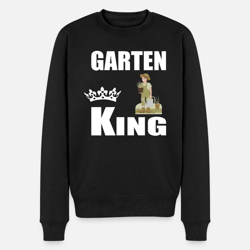 Garten - Männer Premium Bio Pullover - Schwarz