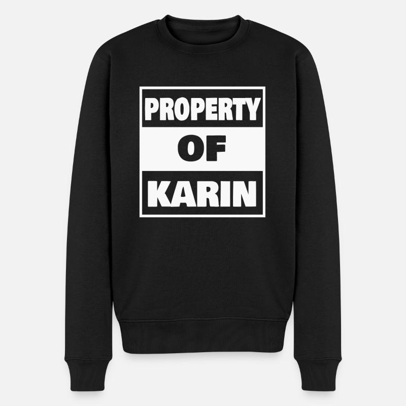 Prénom karin - Pull Premium bio Homme - noir