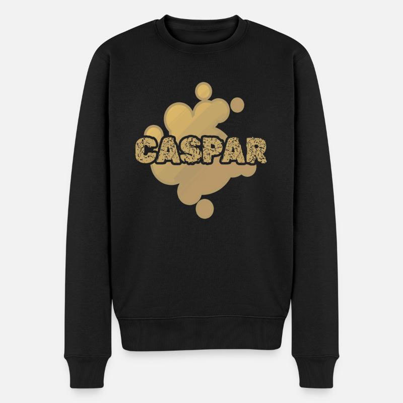 Prénom Caspar - Pull Premium bio Homme - noir