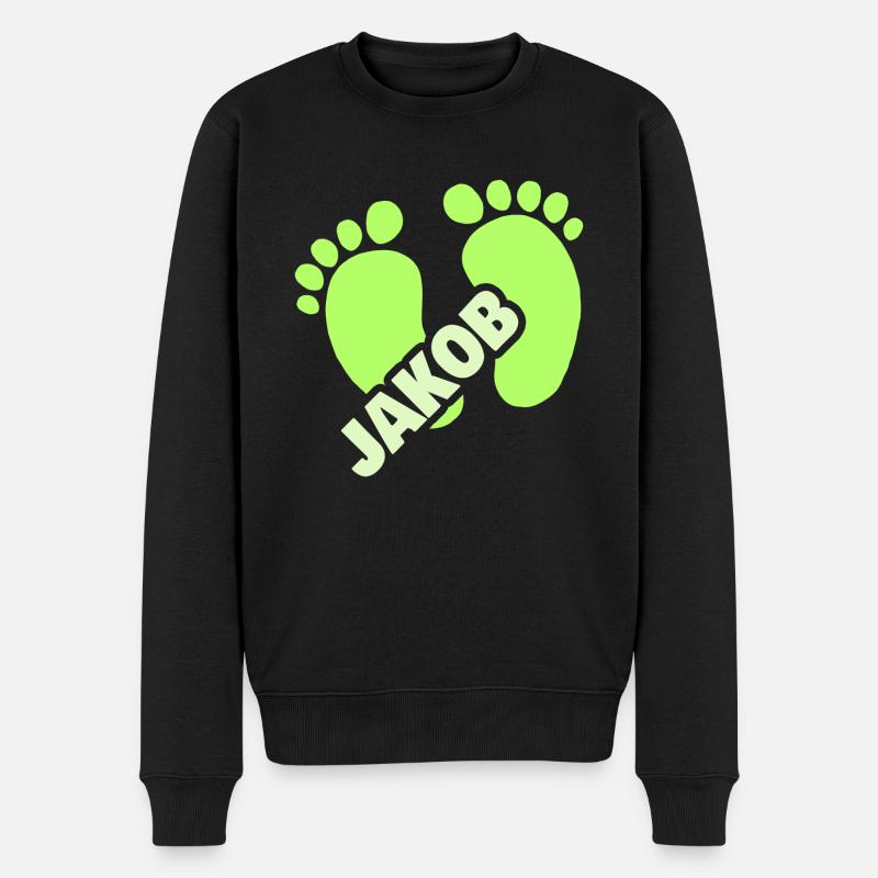 Baby Jakob - Männer Premium Bio Pullover - Schwarz