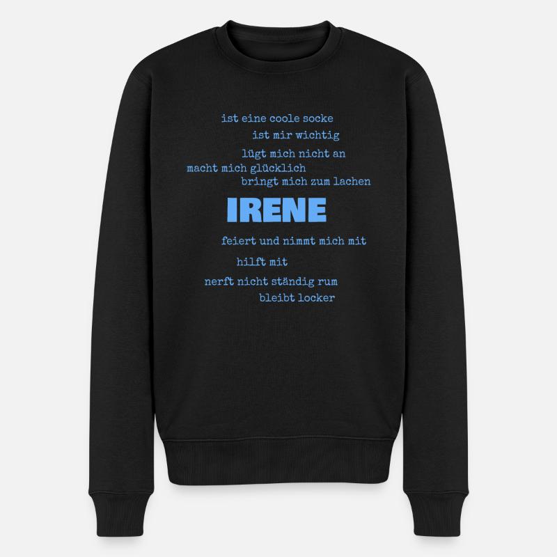 Irene come modi di dire - Maglione ecologico premium da uomo - nero