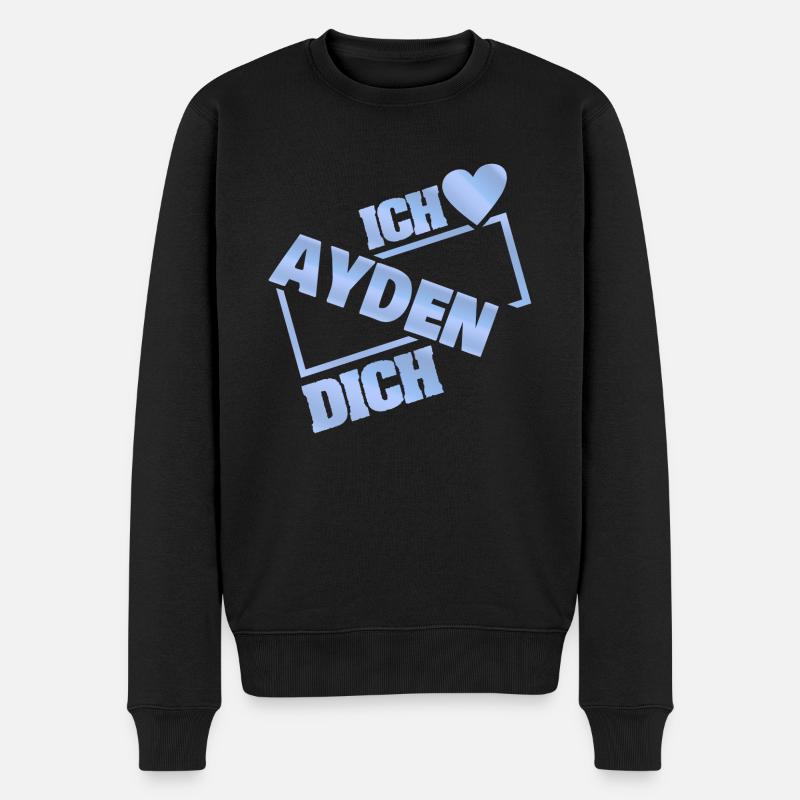 Cadeau pour Ayden - Pull Premium bio Homme - noir