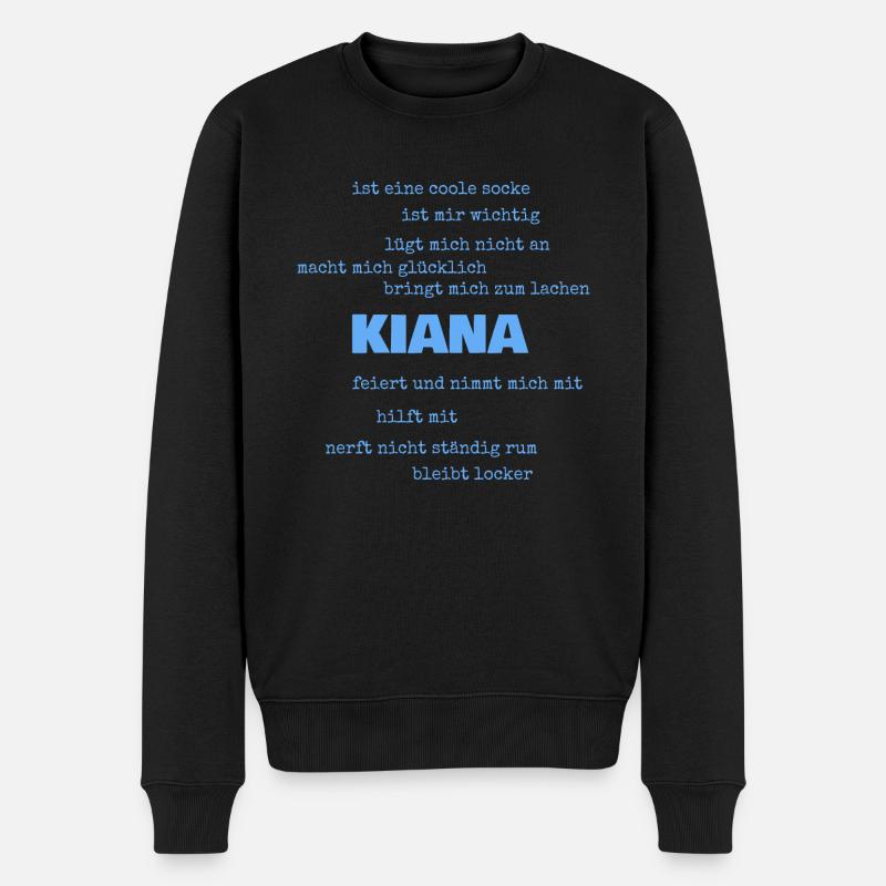 Cadeau pour Kiana - Pull Premium bio Homme - noir
