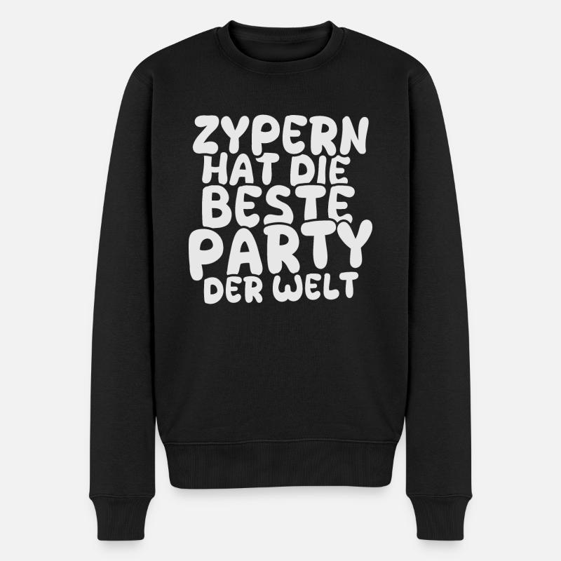 Destination de vacances Chypre - Pull Premium bio Homme - noir