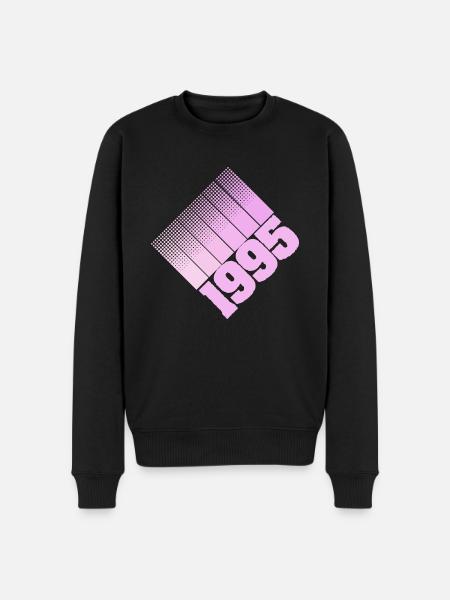 1995 - Männer Premium Bio Pullover - Schwarz