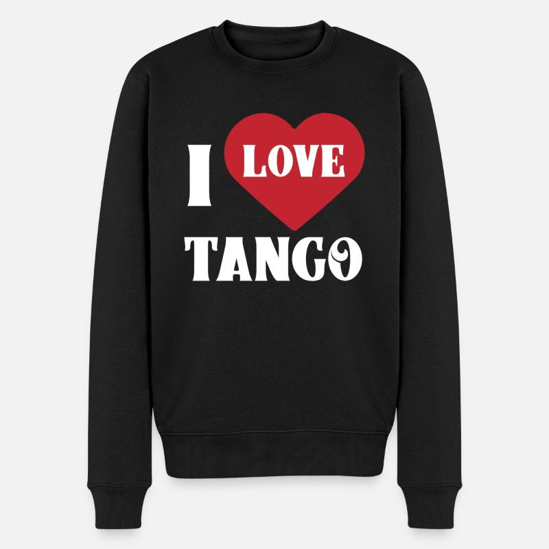 Tango dancing hobby - Men's Premium Organic Jumper - black