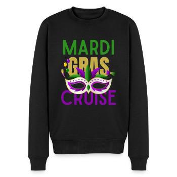 Mardi Gras Cruise 2026 Passende Familienfeier - Männer Premium Bio Pullover - Schwarz - Vorne - Nico (187cm)